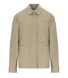 Max Mara Lepre Beige Denim Effect Jacket In Green