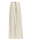 Max Mara Elastic Waist Casual Pants In Neutrals