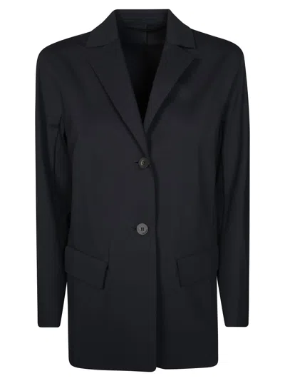 Max Mara Lesena Technical Fabric Jacket In Black