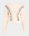 Max Mara Studio Woman Sweater Cream Size L Virgin Wool In Multi