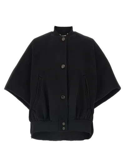 MAX MARA LETICIA CAPES BLACK