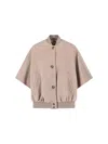 Max Mara Leticia Cashmere Cape In Neutral