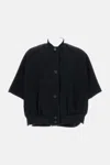 Max Mara Women Cashmere Cropped Sleeve Jacket In Black