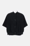 Max Mara Women Cashmere Cropped Sleeve Jacket In Black
