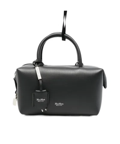 Max Mara Letter Handbag In Black