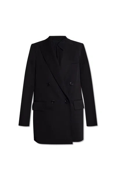 Max Mara Levico Double-breasted Blazer In Nero