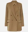 Max Mara Levico Wool And Mohair Blazer In Brown