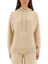 Max Mara Liana Hooded Sweater In White
