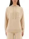 Max Mara Liana Hooded Sweater In Neutral