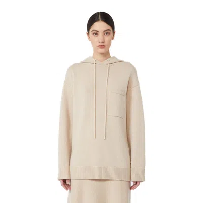 Max Mara Liana Knitted Wool Blend Sweater In Neutral