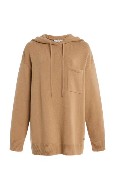 Max Mara Liana Wool-cashmere Sweater In Brown
