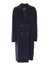 Max Mara Licenza Coat In Blue