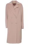 Max Mara Licenza Double-breasted Coat In Pink