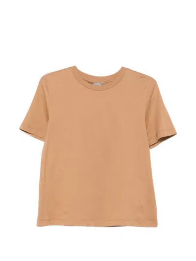 Max Mara Licenza Print-detail T-shirt In Brown