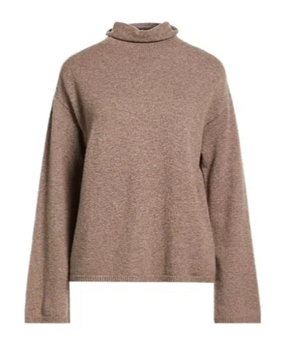 Max Mara Light And Thin Wool Sweater In Khaki