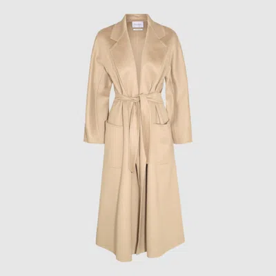 Max Mara Light Beige Cashmere Ludmilla Coat In Brown