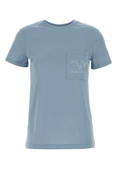 Max Mara Light-blue Cotton Papaia T-shirt