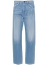 Max Mara Denim Cotton Jeans Trousers In Light Blue