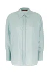 Max Mara Light Blue Polyester Blend Shirt In 004