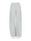 Max Mara Light Blue Tailored Pant In Blue