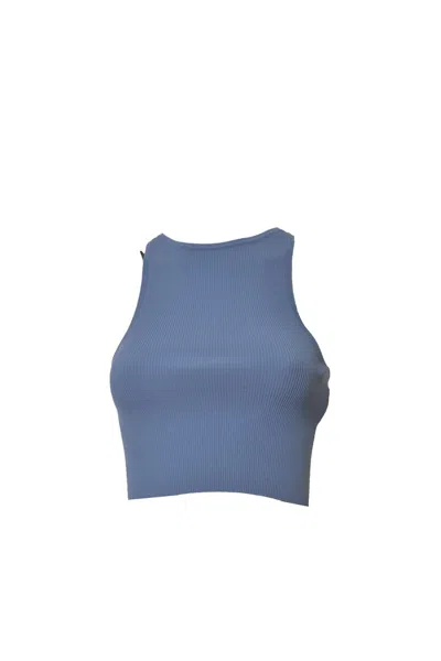 Max Mara Light Blue Viscose Turku Top