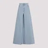 Max Mara Wide-leg High-waist Jeans With Classic Five-pocket Styling In Blue