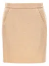 Max Mara Light Brown Bobbio Skirt In Brown