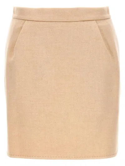 Max Mara Light Brown Bobbio Skirt