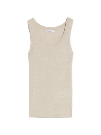 MAX MARA LIGHT BROWN ELIADI TANK TOP