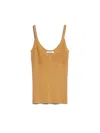 Max Mara Gallura Silk-blend V-neck Top In Light Brown