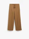 Max Mara Ottavo Waterproof Twill Trousers In Light Brown