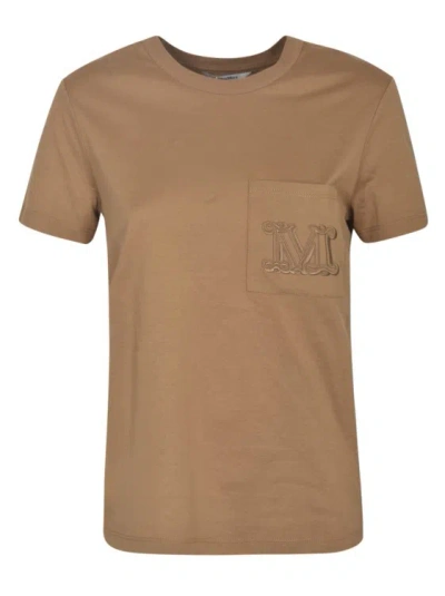 Max Mara Light Brown T-shirt In Neutrals