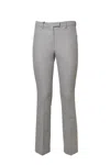 Max Mara Light Gray Cotton And Viscose Fairy Pants In Gray