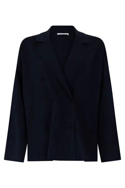 Max Mara Light Jacket In Viscose And Polyamide In Black