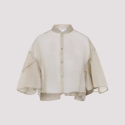 Max Mara Light Knit Mini Scarf In Nude & Neutrals