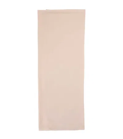 Max Mara Light Pink Solid Scarf