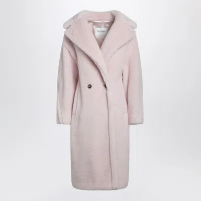 Max Mara Light Pink Teddy Bear Icon Coat In Alpaca And Wool