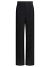 Max Mara Women Black Light Wool Fernet Straight Trousers In Black