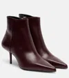 Max Mara Lightbootie 65 Leather Ankle Boots
