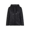 Max Mara Lightweight Black Jacket With Adjustable Hood