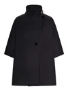 Max Mara Derrik Cashmere Jacket Funnel Neck In Black
