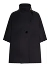 Max Mara Derrik Cashmere Jacket Funnel Neck In Black