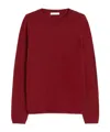 Max Mara Lightweight Cashmere Yarn Jumper In Red