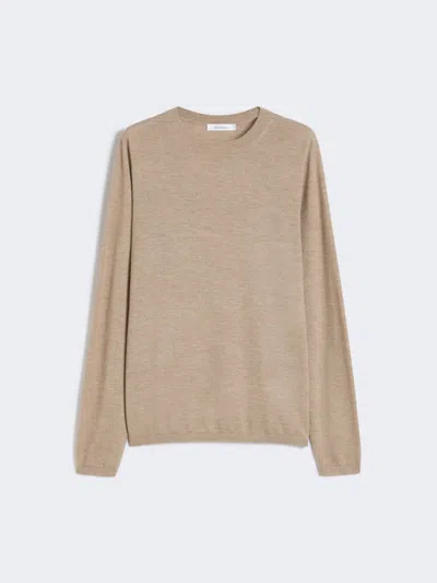 Max Mara Lightweight Cashmere Yarn Jumper In Neutral