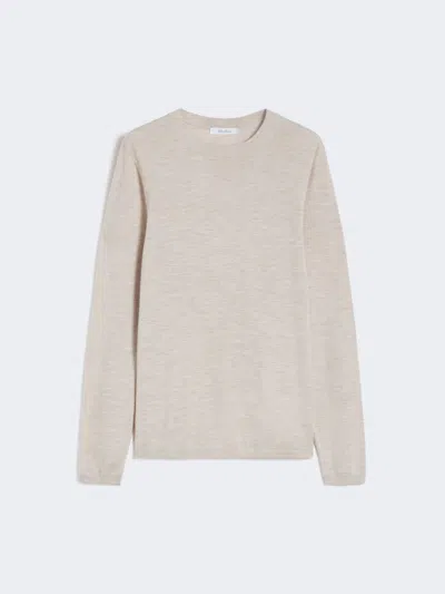 Max Mara Lightweight Cashmere Yarn Jumper In Neutral