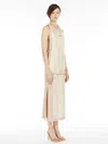 Max Mara Lightweight Satin Top In Ecru