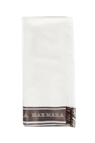 Max Mara Lightweight Scarves In Brown
