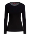 Max Mara Lightweight Solid Knit Sweater In Black
