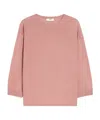 Max Mara Lightweight Wool Yarn Sweater In Pink