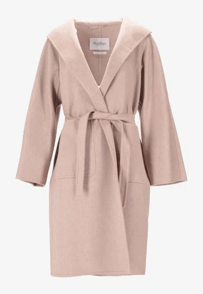 Max Mara Lilia Belted Single-breasted Coat In Brown